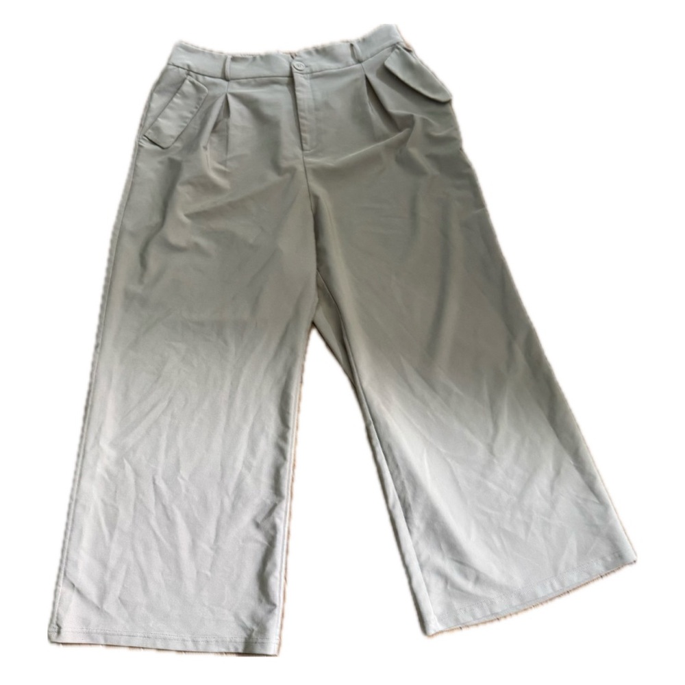 Belle Poque Vintage-Style Women’s Khaki Wide-Leg Pants (2XL)